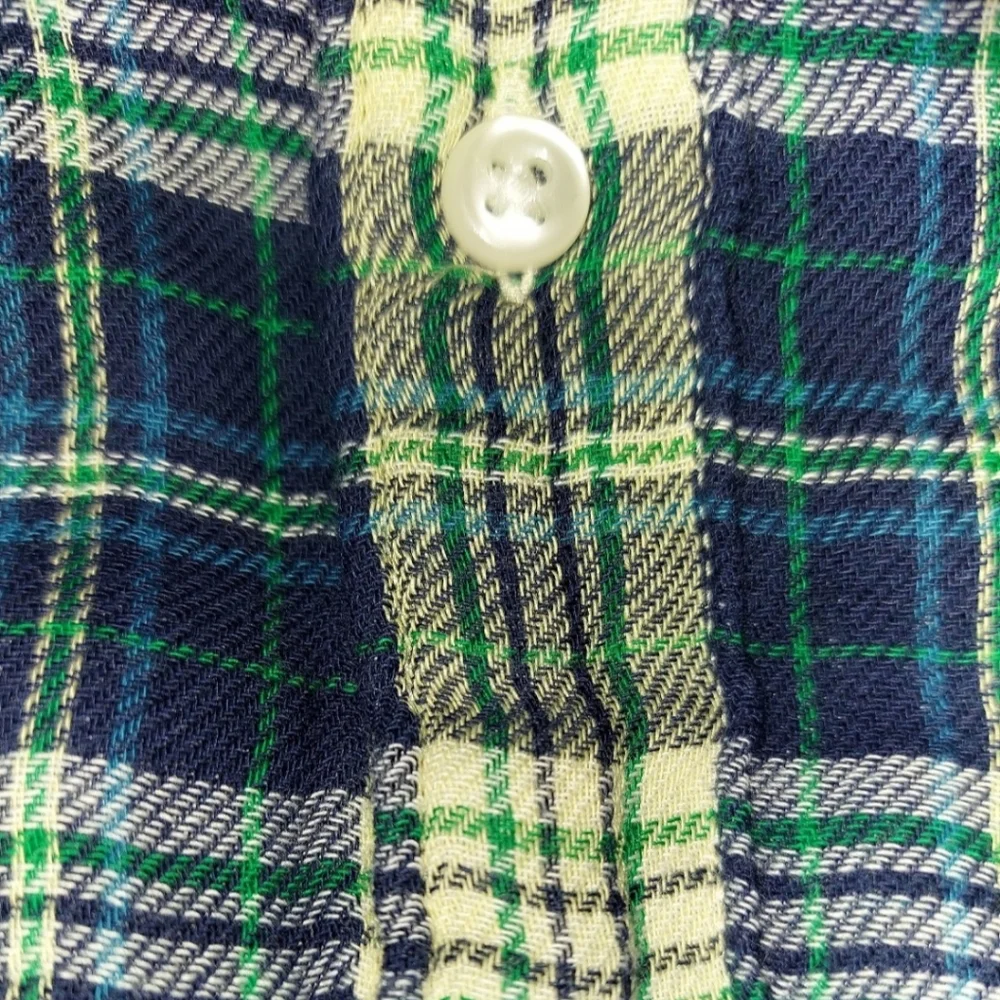 J.Crew Double Weave Shirt XXL 47-49 Blue Tartan Plaid BNWT SO $90